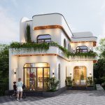 Thiết kế biệt thự 1 trệt 1 lầu ở Bắc Ninh