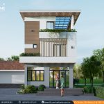 thiết kế biệt thự 2.5 tầng 7x15m hiện đại