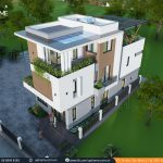thiết kế biệt thự 2.5 tầng 7x15m hiện đại