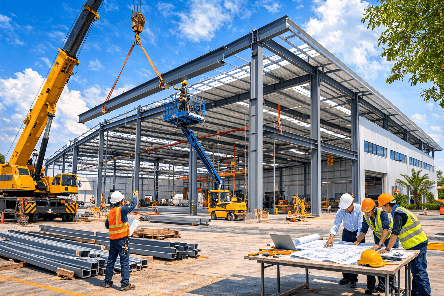 Xây dựng nhà thép tiền chế