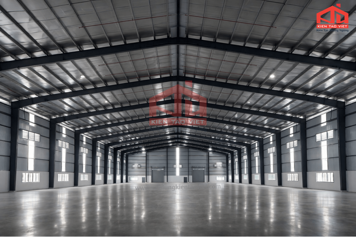 Thi công xây dựng nhà thép tiền chế tại KCN VSIP 1 Bình Dương